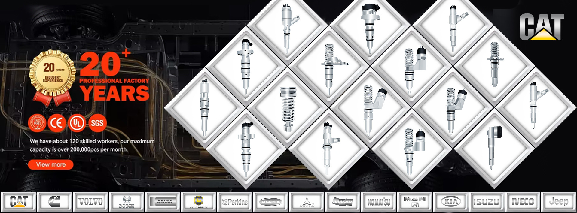 qualité Injecteurs de carburant pour chenilles usine